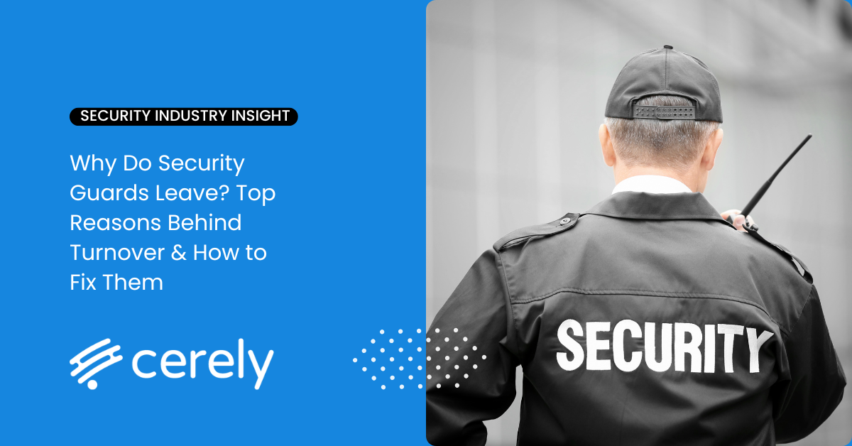 Security Guard on site working a shift